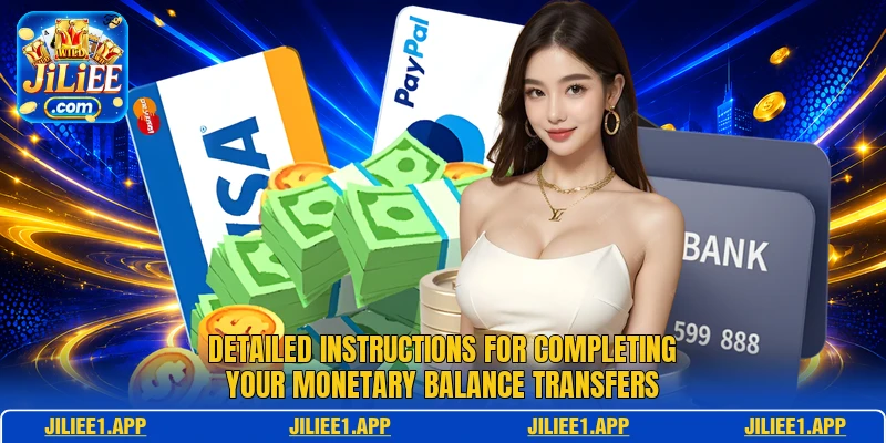 Detailed instructions for completing your monetary balance transfers