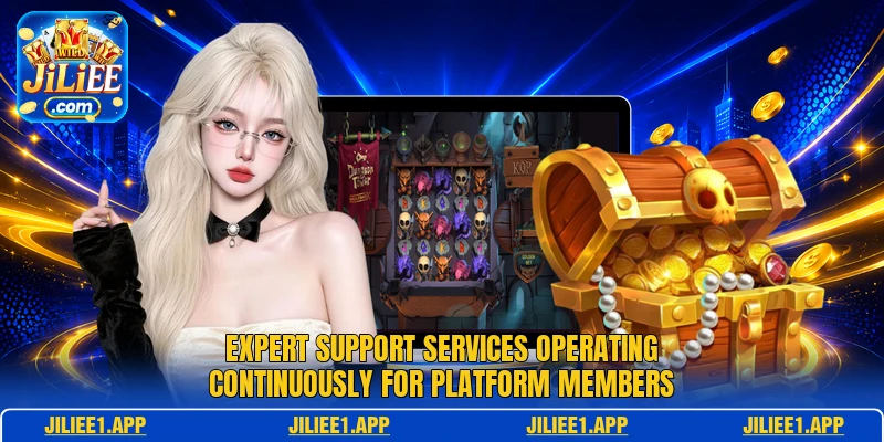 Expert support services operating continuously for platform members Expert support services operating continuously for platform members