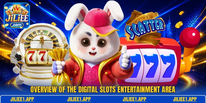Overview of the digital slots entertainment area Overview of the digital slots entertainment area