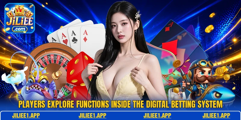 Players explore functions inside the digital betting system