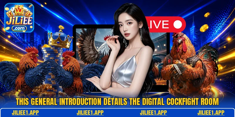 This general introduction details the digital cockfight room This general introduction details the digital cockfight room